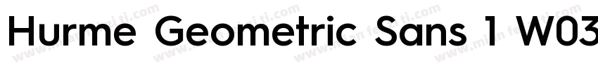 Hurme Geometric Sans 1 W03 Lt字体转换